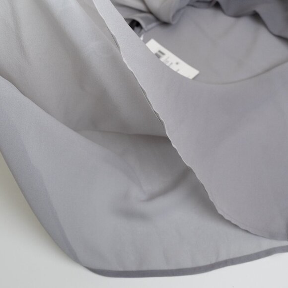 ✨ Eileen Fisher Sheer Silk Top Tunic Oversized Pearl Water Lagenlook Gray - Picture 14 of 16